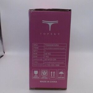 TOPSKY Inflatable Gaming Pillow, BRADN NEW IN BOX